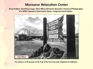 Dorothea lange manzanar