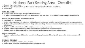 Park seating ideas