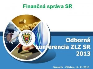 Finann sprva SR LOGO Odborn konferencia ZLZ SR