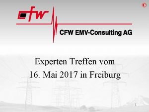 Experten Treffen vom 16 Mai 2017 in Freiburg