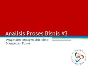 Analisis siklus manajemen proses bisnis