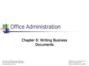 Office administration documents