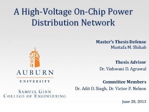 A HighVoltage OnChip Power Distribution Network Masters Thesis