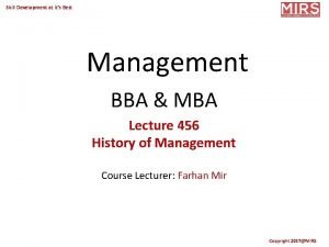 Skill Development at its Best Management BBA MBA