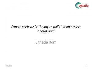 Puncte cheie de la Ready to build la