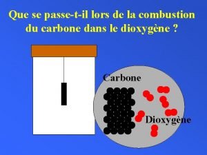 Que se passetil lors de la combustion du