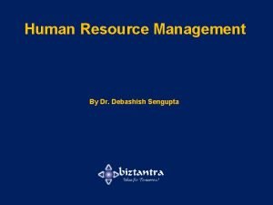 Human Resource Management By Dr Debashish Sengupta Learning