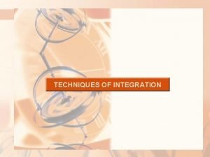 Rules of integration