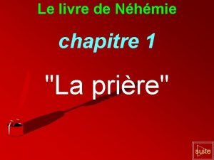 Nehemie chapitre 1