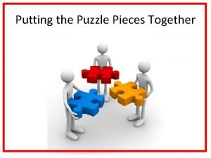 Putting the Puzzle Pieces Together Events Scheduling Department