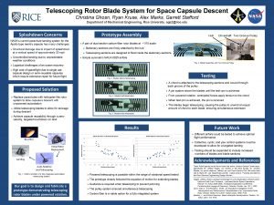 Telescoping Rotor Blade System for Space Capsule Descent