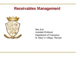Cost of maintaining receivables