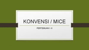 Karakteristik industri mice