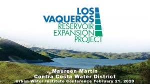 Maureen Martin Contra Costa Water District 1 Urban