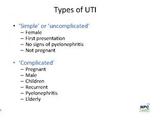 Uti causes