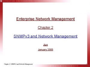Enterprise network management