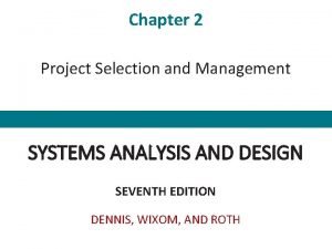 What are the project selection methods