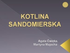 Kotlina sandomierska rzeki