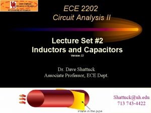 ECE 2202 Circuit Analysis II Lecture Set 2