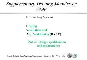 Oq training modules