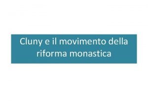 Movimento cluniacense