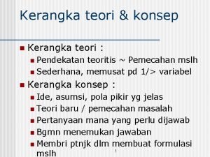 Kerangka teori