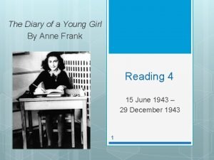 The Diary of a Young Girl By Anne