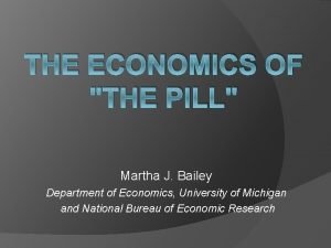 Martha bailey economics