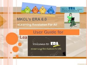 Era e learning revolution for all