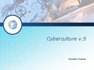 Cyberculture v 5 Thodoris Thomas Raconter des histoires