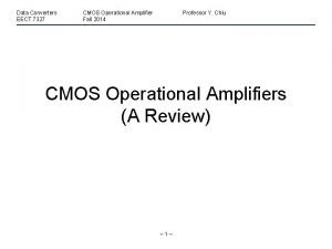 Cmos op amp