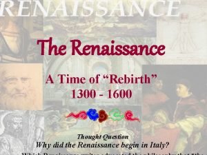The time of rebirth The time of rebirth