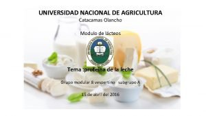 UNIVERSIDAD NACIONAL DE AGRICULTURA Catacamas Olancho Modulo de