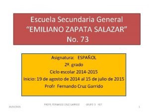 Secundaria emiliano zapata salazar 73