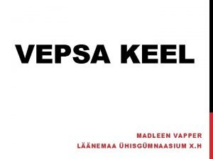 Vepsa keel