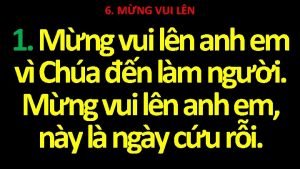 Mừng vui lên anh em Mừng vui lên anh em