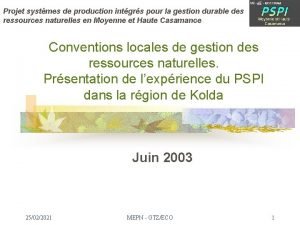 Projet systmes de production intgrs pour la gestion