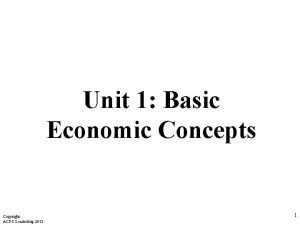 Ap macro unit 1 basic economic concepts