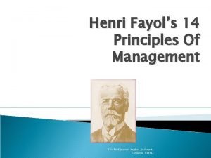 Henri fayol 14 principles of management