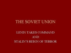 Stalins reign