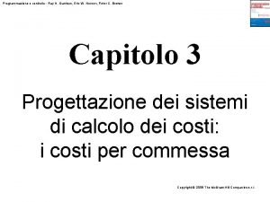 Coefficiente di allocazione predeterminato