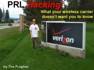 PRL Hacking What your wireless carrier doesnt want