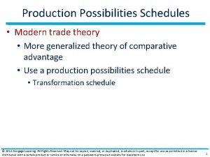 Creating production possibilities schedules and curves