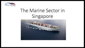 Marine sector singapore