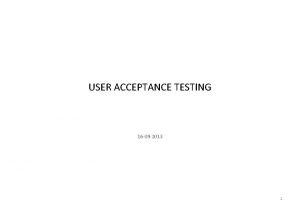 User acceptance testing template