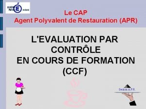 Cours cap apr