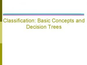 Sliq decision tree