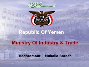 Ministry of industry and trade yemen