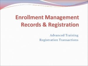 Utep records and registration