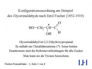 2 3-dihydroxypropanal fischer projection